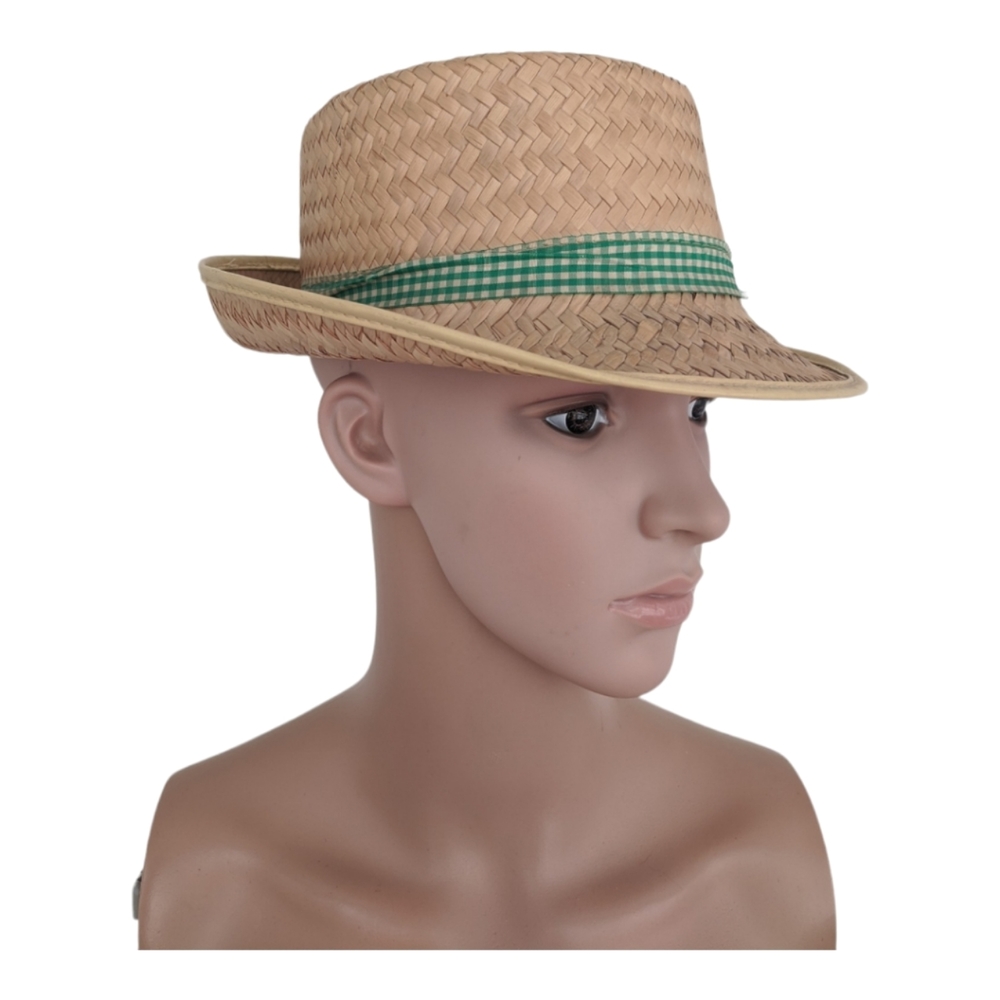 Vintage Straw Trilby Hat 40s